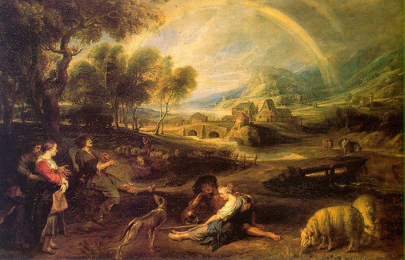 Peter Paul Rubens Landscape with a Rainbow Germany oil painting art